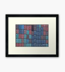 Container Tetris Framed Print