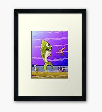 Punked Fish Framed Print