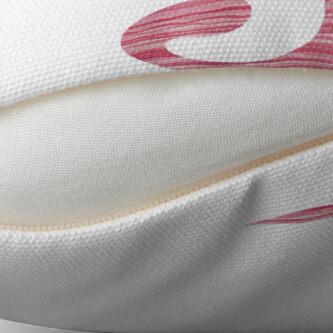 Alternate view of Letter J Red Watercolor Stripes Initial Monogram Throw Pillow