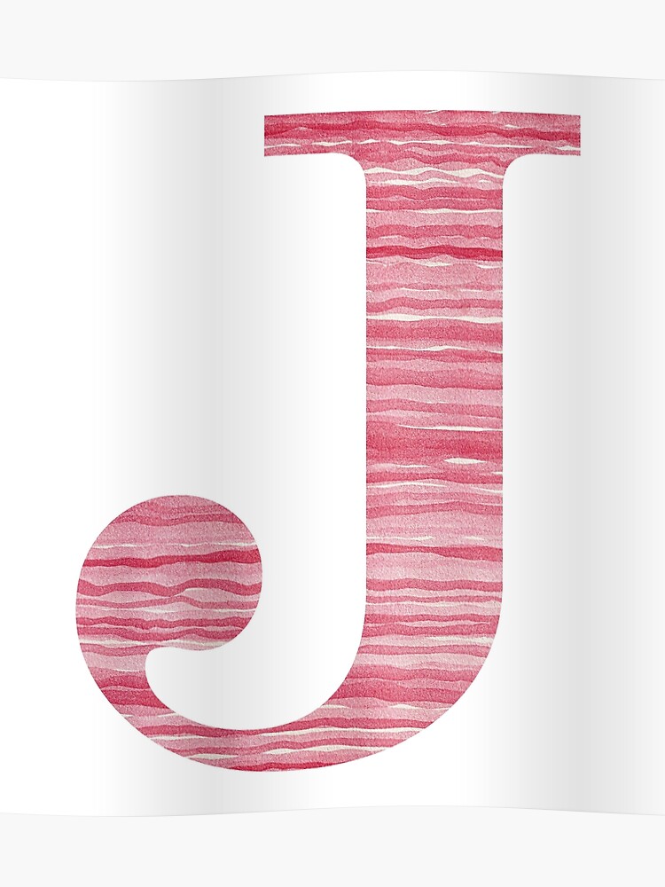 J Initial Monogram Personalized Letter J Room Nursery Decor Metal