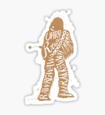 Uhrr rrww Typography Quote Sticker