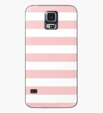 (MILLENNIAL) PINK AND WHITE STRIPES Case/Skin for Samsung Galaxy