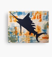 Salty Sailfish Canvas Print