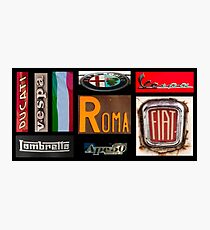 Italian Brands Photographic Print