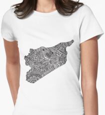Syria Women's Fitted T-Shirt