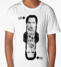 wednesday addams spade playing card poison queen Long T-Shirt