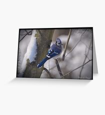 Striking Blue Greeting Card