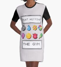Pokemon hitting the gym Graphic T-Shirt Dress