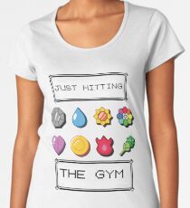 Pokemon hitting the gym Women's Premium T-Shirt