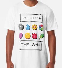 Pokemon im Fitnessstudio Longshirt