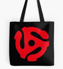 Music Geek, 45 rpm record adaptor, music geek stuff Tote Bag