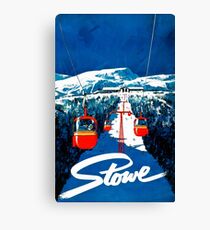 Vintage Stowe-Gondelwinterreiseski-Plakat Leinwanddruck