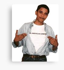 Young Barack Obama Canvas Print