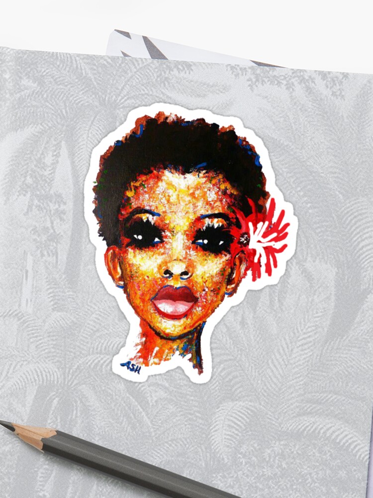 Curly Hair Short Afro Black Natural Hair Twa Big Chop Sticker By