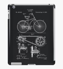 Vintage Bicycle patent illustration 1890 iPad Case/Skin