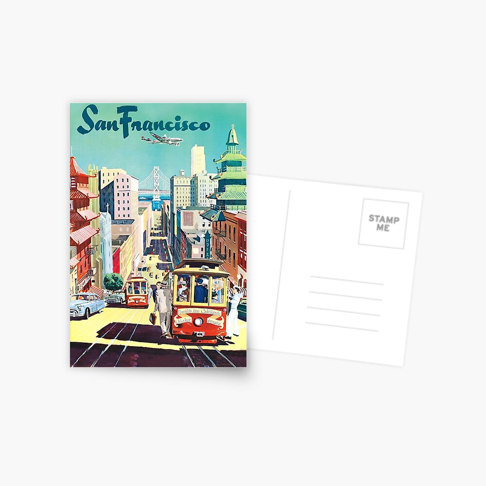 San Francisco - Vintage Travel Poster Postcard