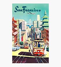 San Francisco - Vintage Travel Poster Photographic Print