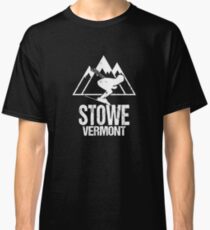 Stowe Vermont Skifahren Retro Distressed Classic T-Shirt