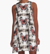 Vestido acampanado Mariposa Suavemente Suave