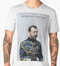 Tsar Nicholas II, last Russian emperor (1894–1917) Men's Premium T-Shirt