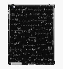 Physics - white on black iPad Case/Skin