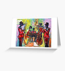 Jazz Band Grußkarte