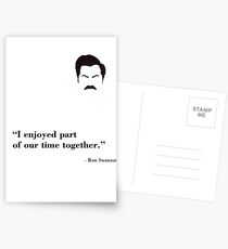 Ron Swanson - I Enjoyed Parts Postcards