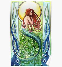 Kelp Forest Mermaid Poster