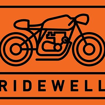 Artwork thumbnail, RIDEWELL Logo - Black on Orange by ridewell