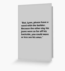 Partridge Builder Greeting Card