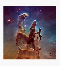 Pillars of Creation, Eagle nebula, space exploration Photographic Print