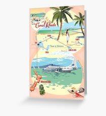 TEAL - The Coral Route Greeting Card