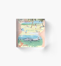 TEAL - The Coral Route Acrylic Block
