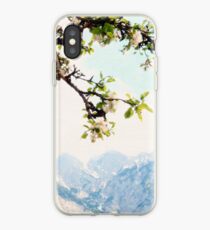 Apple Blossoms and Mountains iPhone Case