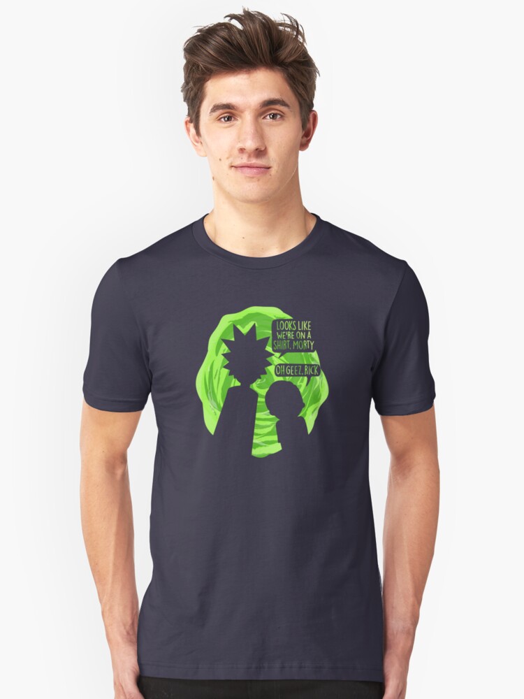 Alternate view of Oh Geez Rick Slim Fit T-Shirt