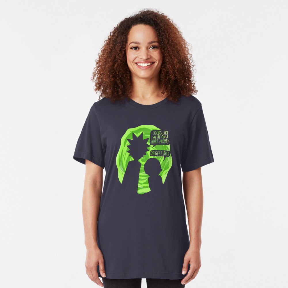 Oh Geez Rick Slim Fit T-Shirt