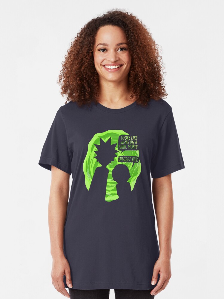 Alternate view of Oh Geez Rick Slim Fit T-Shirt