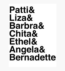 Broadway Divas (black) Photographic Print