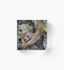 Botticelli Primavera closeup vintage painting Acrylic Block
