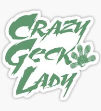 Pegatina Crazy Gecko Lady Green