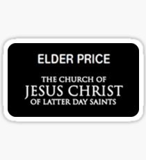 Book of Mormon Name tag - Elder Price Sticker