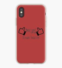 This girl loves bacon iPhone Case