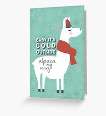 Alpaca My Scarf Greeting Card