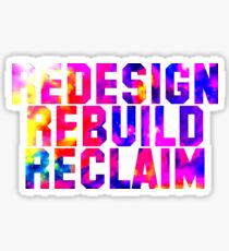 Seth Rollins Redesign Rebuild Reclaim Galaxy Print Sticker Sticker