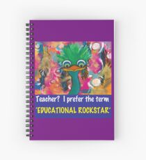 Educational Rockstar Spiral Notebook
