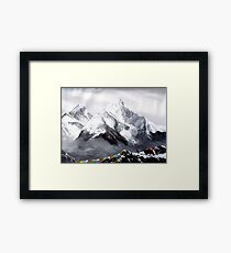 Panoramic View Of Everest Mountain Framed Print