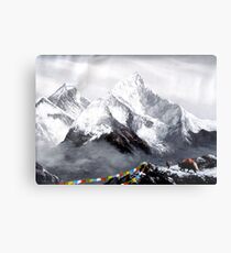 Panoramic View Of Everest Mountain Metal Print