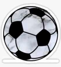 soccer ball marble Sticker