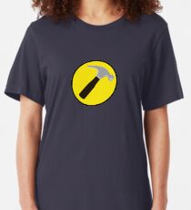 Captain Hammer (outlined) Slim Fit T-Shirt