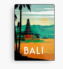 BALI : Vintage Travel and Tourism Advertising Print Metal Print